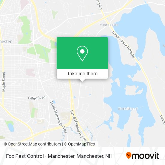 Fox Pest Control - Manchester map