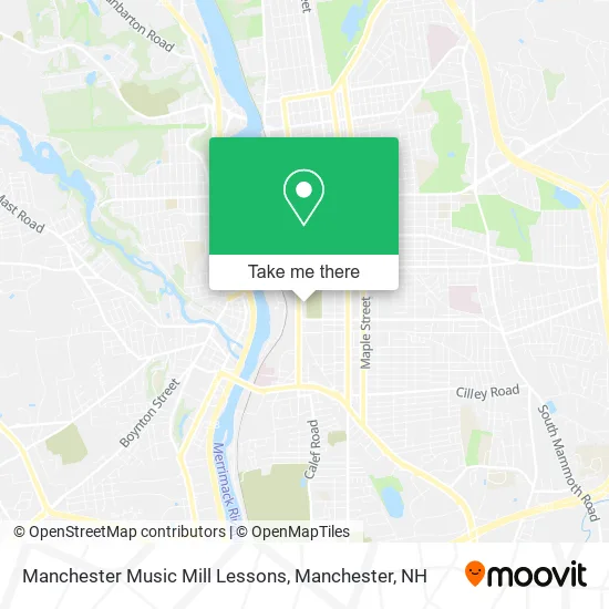 Manchester Music Mill Lessons map