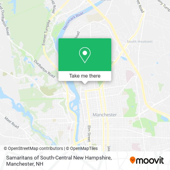 Samaritans of South-Central New Hampshire map
