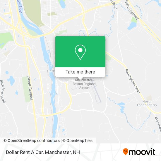 Dollar Rent A Car map