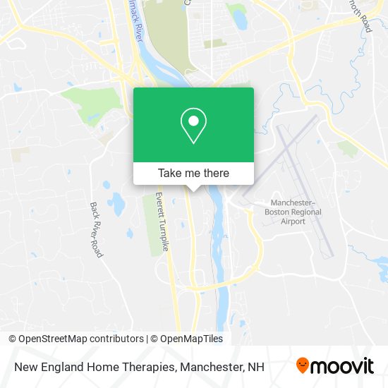 New England Home Therapies map
