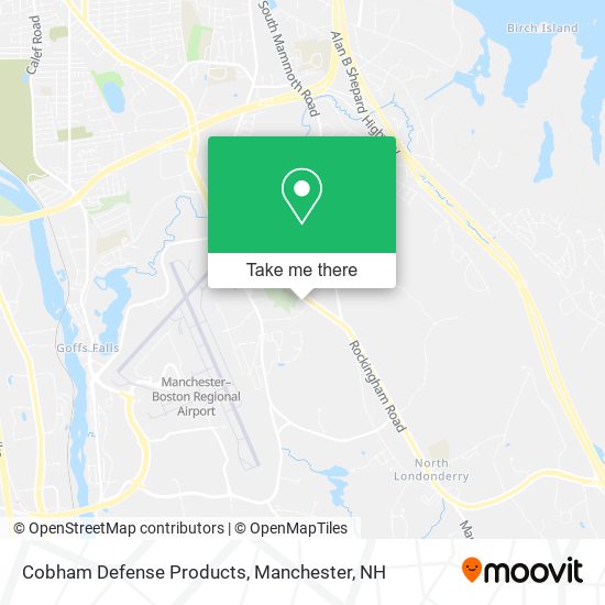 Cobham Defense Products map