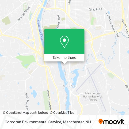 Corcoran Environmental Service map