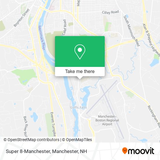 Super 8-Manchester map