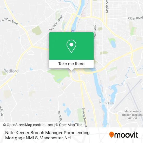 Mapa de Nate Keener Branch Manager Primelending Mortgage NMLS
