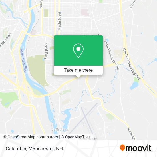 Columbia map
