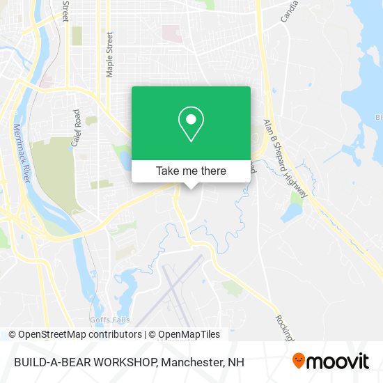 BUILD-A-BEAR WORKSHOP map