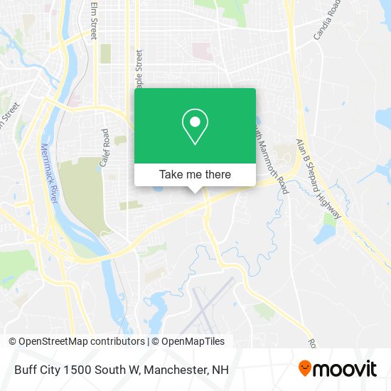Buff City 1500 South W map