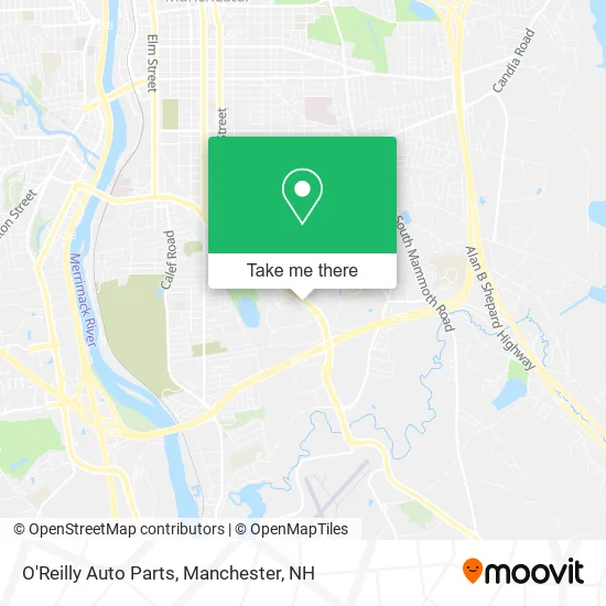 O'Reilly Auto Parts map