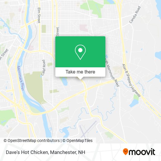 Mapa de Dave's Hot Chicken