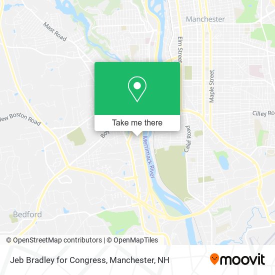 Mapa de Jeb Bradley for Congress