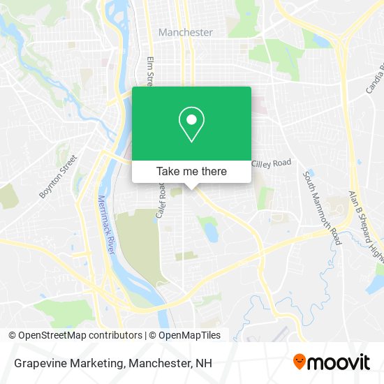 Mapa de Grapevine Marketing