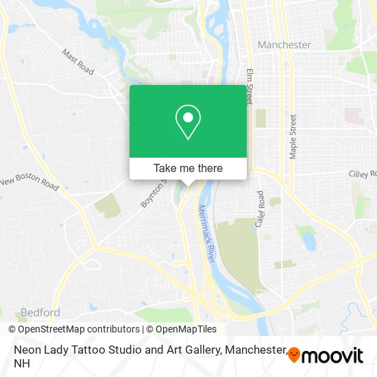Neon Lady Tattoo Studio and Art Gallery map