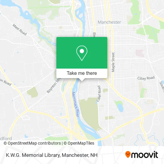 K.W.G. Memorial Library map