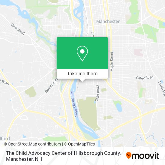 The Child Advocacy Center of Hillsborough County map