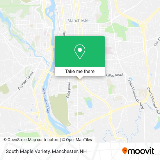 Mapa de South Maple Variety