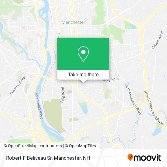 Robert F Beliveau Sr map