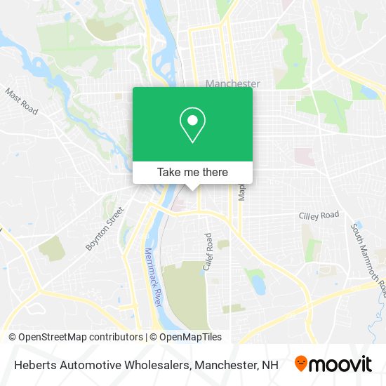 Heberts Automotive Wholesalers map