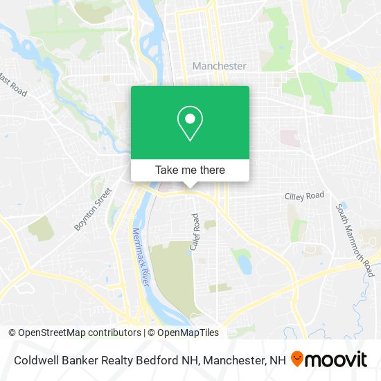 Coldwell Banker Realty Bedford NH map