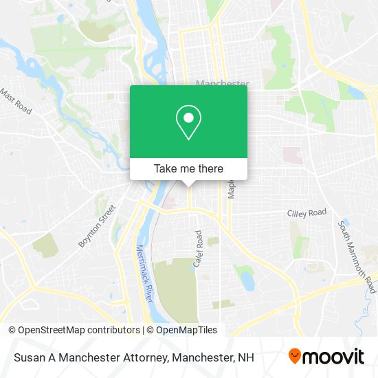 Susan A Manchester Attorney map