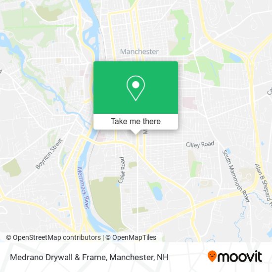 Medrano Drywall & Frame map