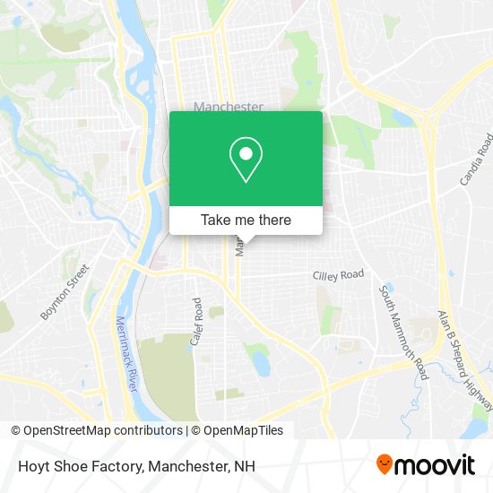 Hoyt Shoe Factory map