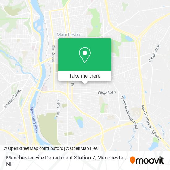 Manchester Fire Department Station 7 map