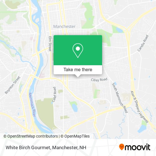 White Birch Gourmet map