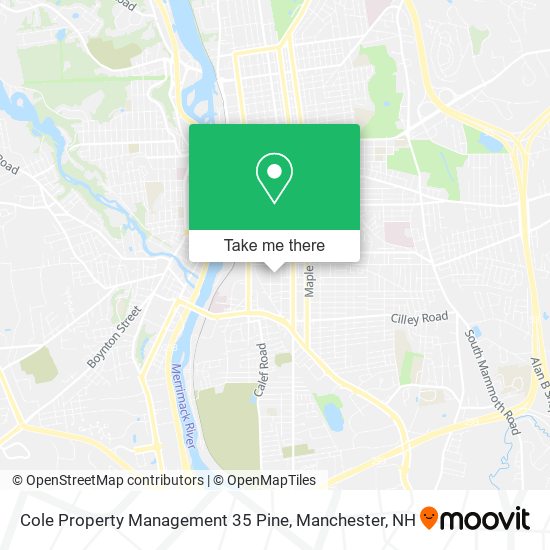Mapa de Cole Property Management 35 Pine