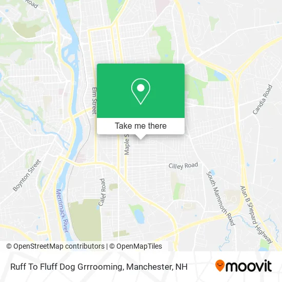 Ruff To Fluff Dog Grrrooming map