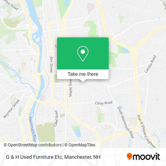 G & H Used Furniture Etc map