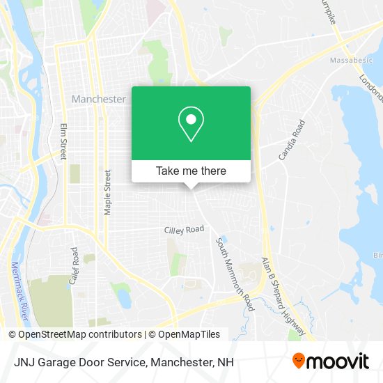 Mapa de JNJ Garage Door Service