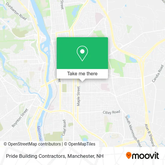 Pride Building Contractors map