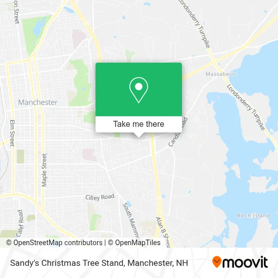 Sandy's Christmas Tree Stand map