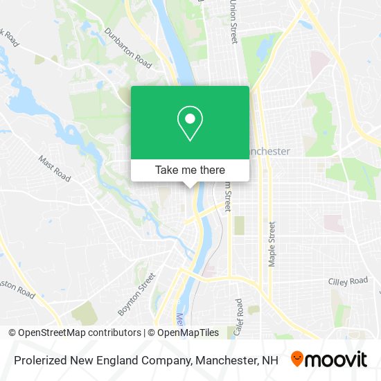Mapa de Prolerized New England Company