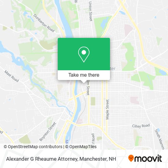 Alexander G Rheaume Attorney map