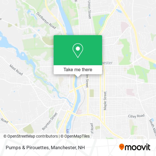 Pumps & Pirouettes map