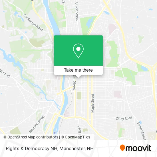 Rights & Democracy NH map
