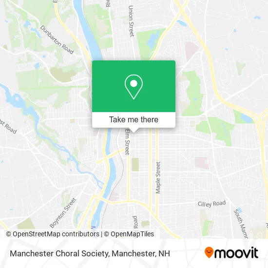 Manchester Choral Society map