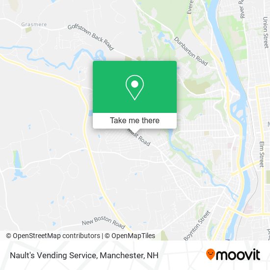 Nault's Vending Service map