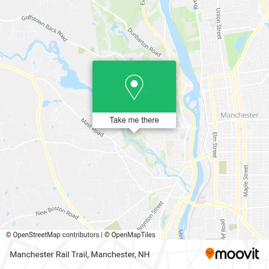 Manchester Rail Trail map