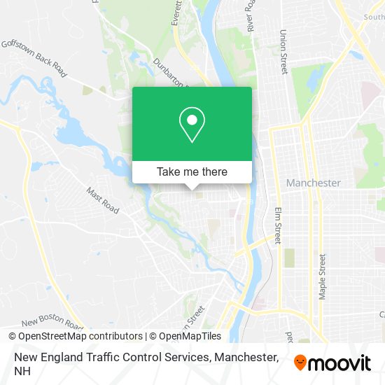 New England Traffic Control Services map