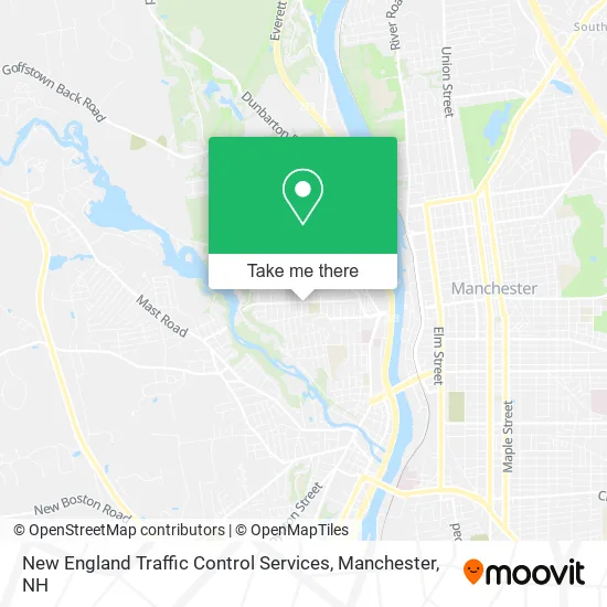 New England Traffic Control Services map