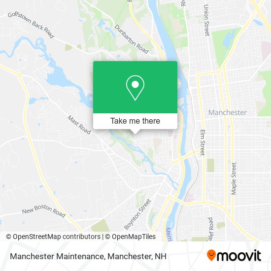 Mapa de Manchester Maintenance