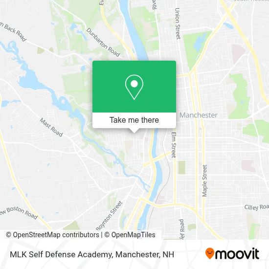 MLK Self Defense Academy map