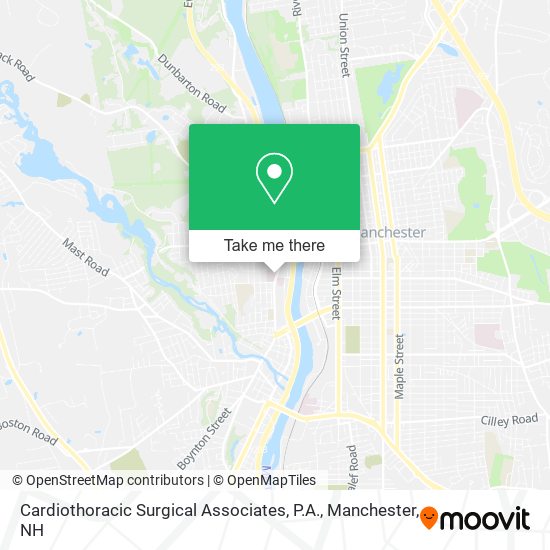 Cardiothoracic Surgical Associates, P.A. map