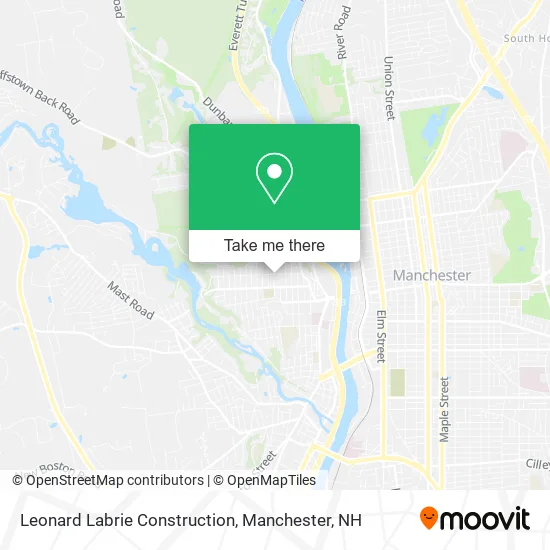 Leonard Labrie Construction map