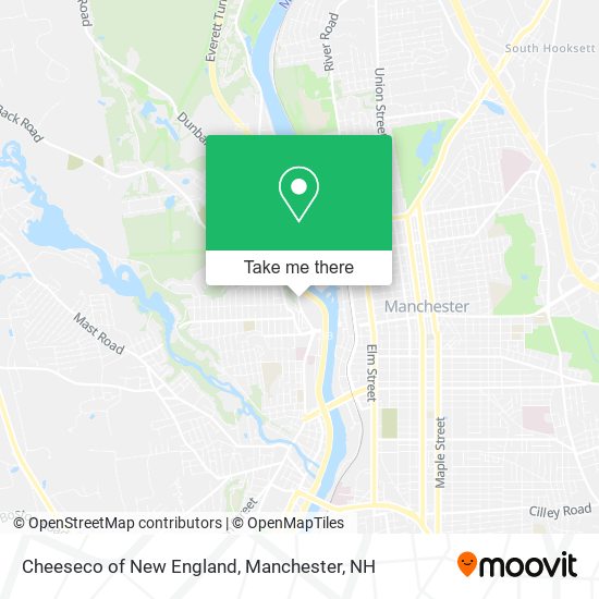 Mapa de Cheeseco of New England