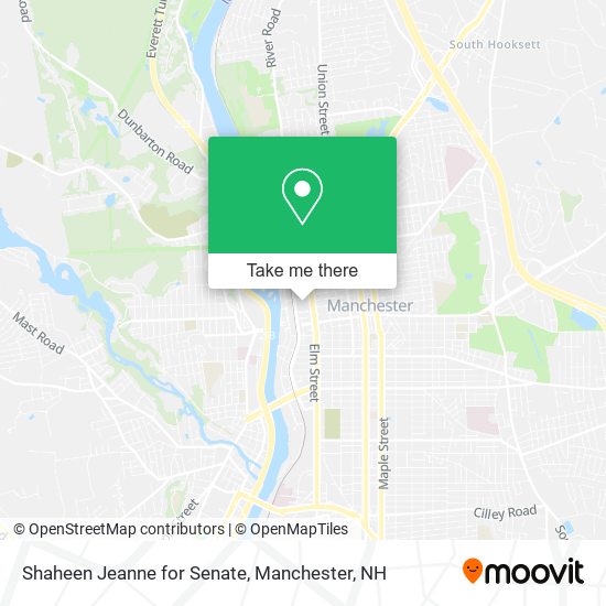 Shaheen Jeanne for Senate map
