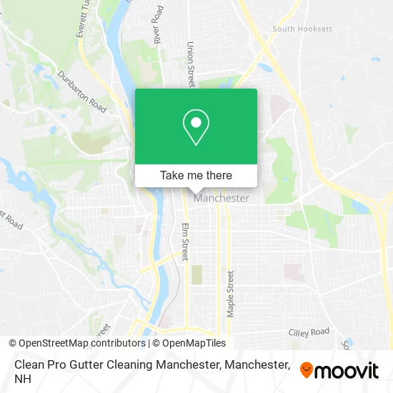 Clean Pro Gutter Cleaning Manchester map